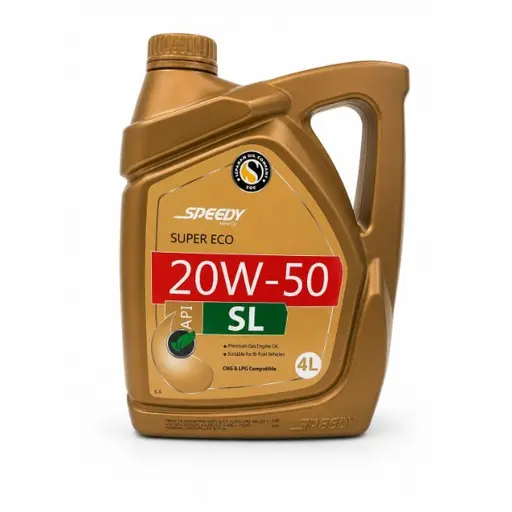 روغن موتور اسپیدی مدل سوپر اکو 20W50 SL پلاستیکی 4 لیتری